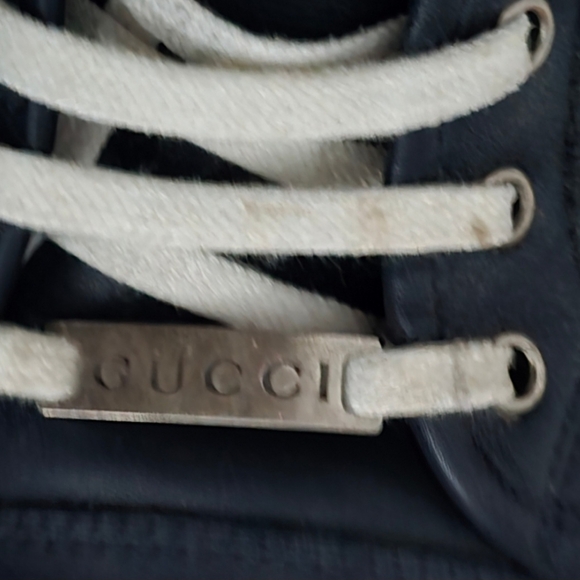 GUCCI A7 hightops .Navy..excellent  condition - Picture 2 of 3